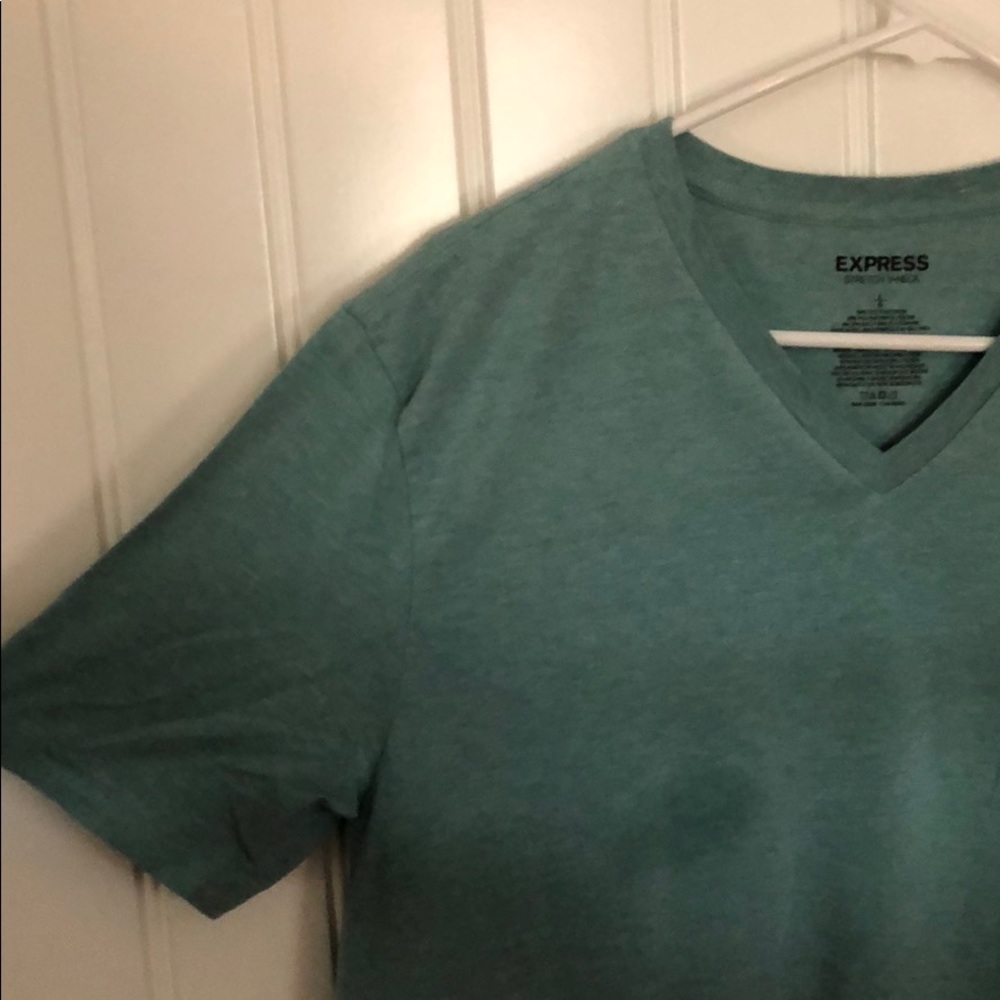 Teal V neck